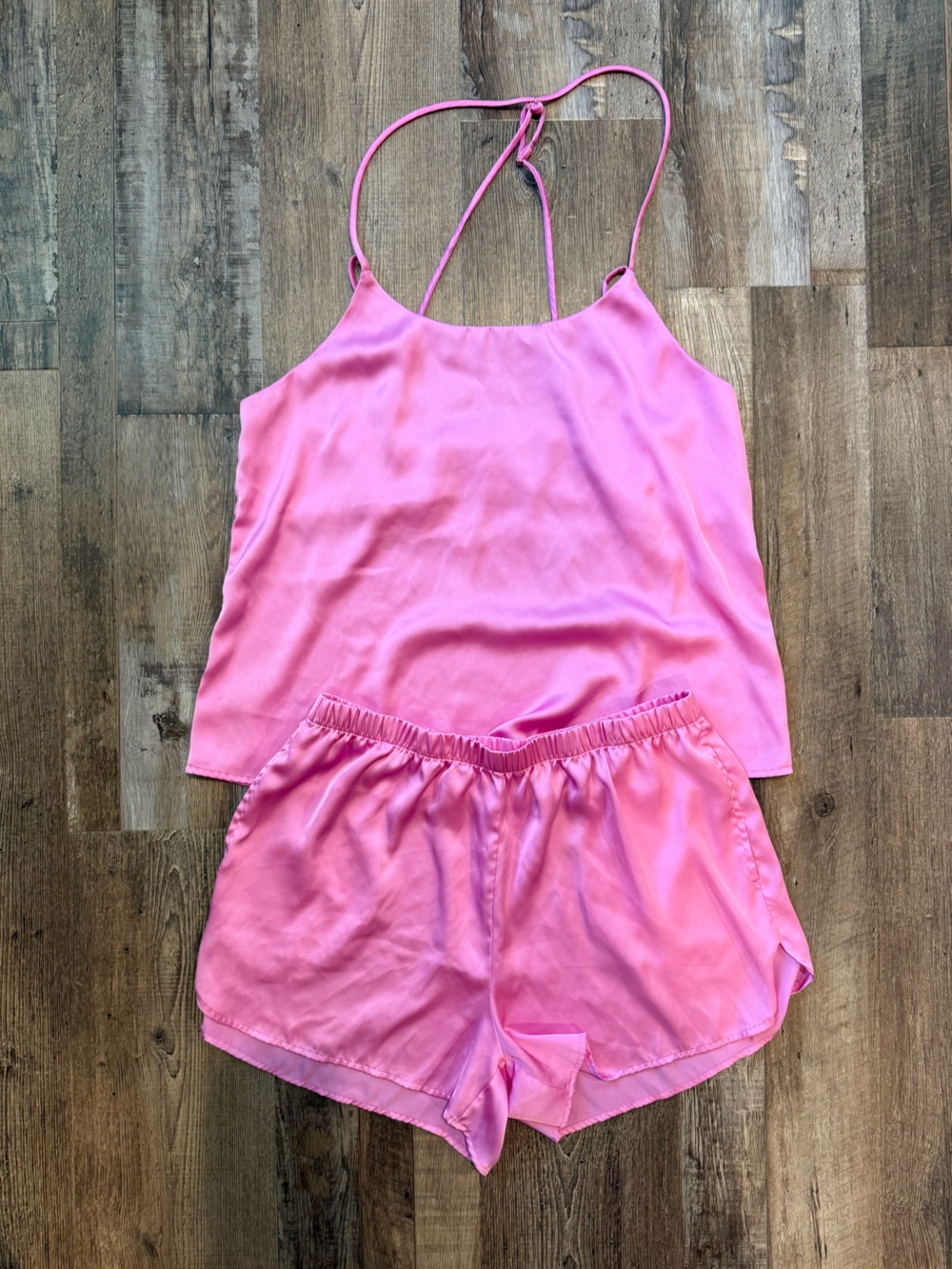 Pink Satin Sleep Set